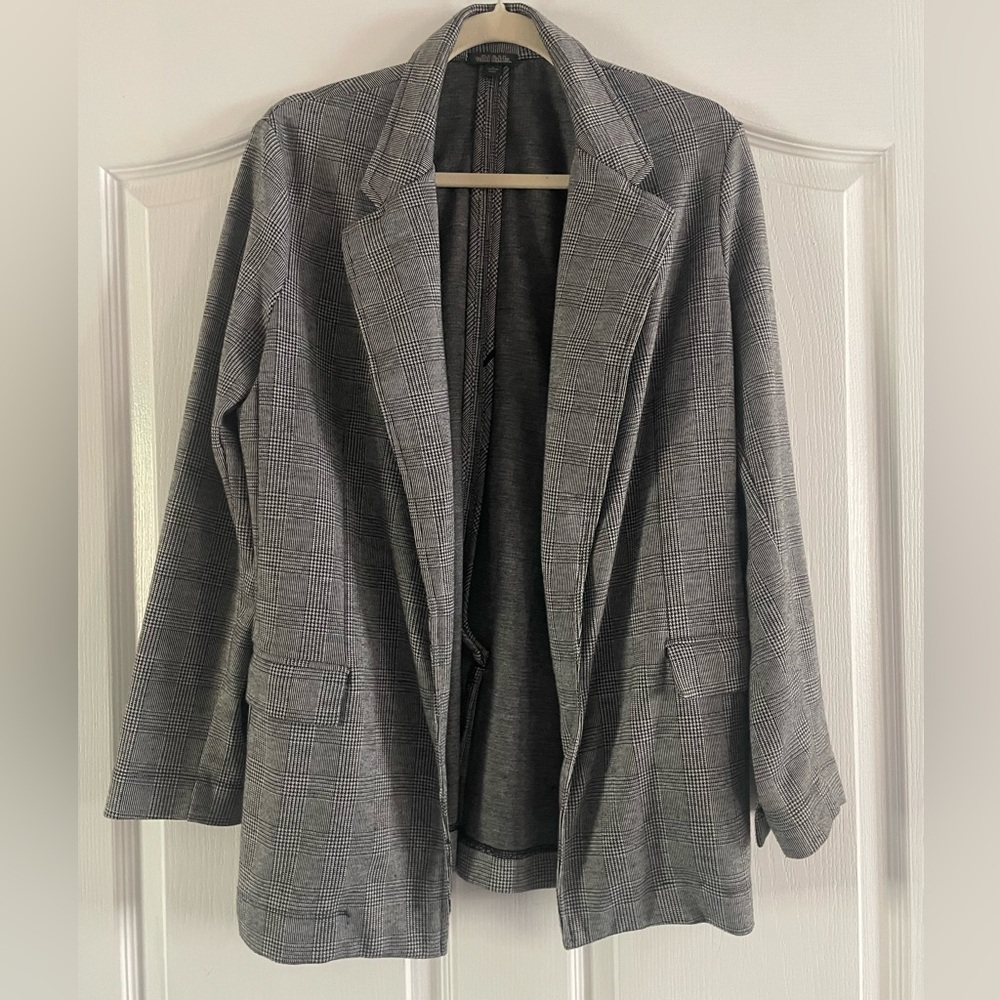 Wild Fable Black & White Plaid Blazer